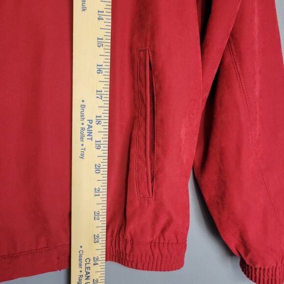 Antigua Boat Jacket Hatteras Island Yachts Gear Womens XL Red Mock Neck Zip - Picture 10 of 15